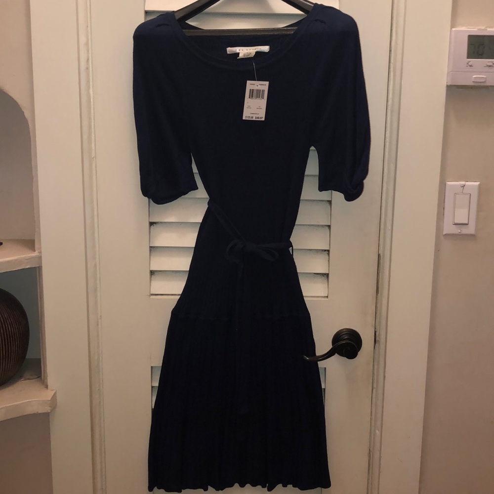 Max Studio Navy Sweater Dress